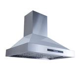 Proline King Air 30" Wall-Mounted Range Hood, 550/1200 CFM - PLSW-KING-AIR.30-BLACK