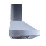 Proline King Air 30" Wall-Mounted Range Hood, 550/1200 CFM - PLSW-KING-AIR.30-BLACK
