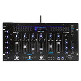 Pyle PYD1964B.5 6 Channel Bluetooth DJ Studio Audio Board Mixer System (2 Pack) - 219158
