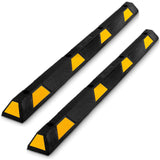 Pyle PCRSTP14 72" Car/Truck Vehicle Driveway Parking Wheel Stop Block (8 Pack) - 221475