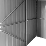 Outsunny 11' x 6' x 6' Steel Garden Storage Shed - 845-680CG