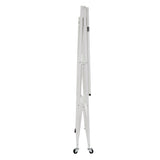 Origami 4-Pack R5-06W 4-Wheel 4-Shelf Folding Steel Wire Shelving Storage, White - 415205