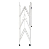 Origami 4-Pack R5-06W 4-Wheel 4-Shelf Folding Steel Wire Shelving Storage, White - 415205