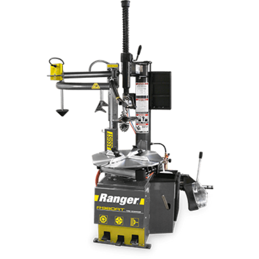 Ranger R980AT Swing-Arm Tire Changer Single Tower Assist 30" Capacity Gray-Yellow - 5140147
