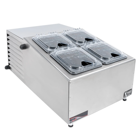 APW Wyott RTR-4 Countertop Refrigerated Topping Rail - AWRTR4