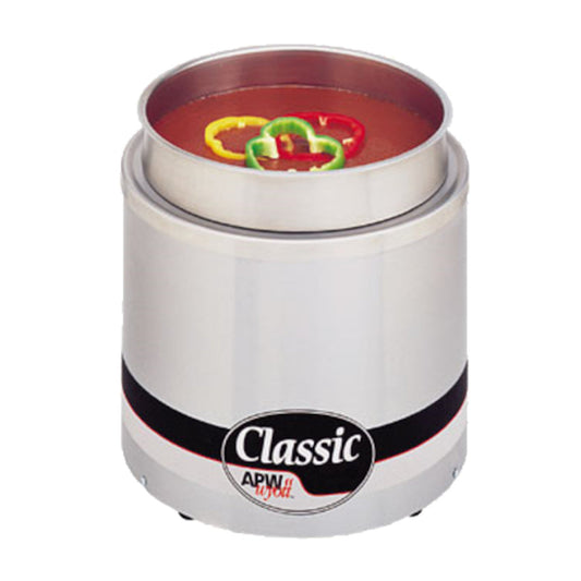 APW Wyott RW-2V Electric Countertop Round Food Pan Warmer- 11 Qt. Capacity - AWRW2V