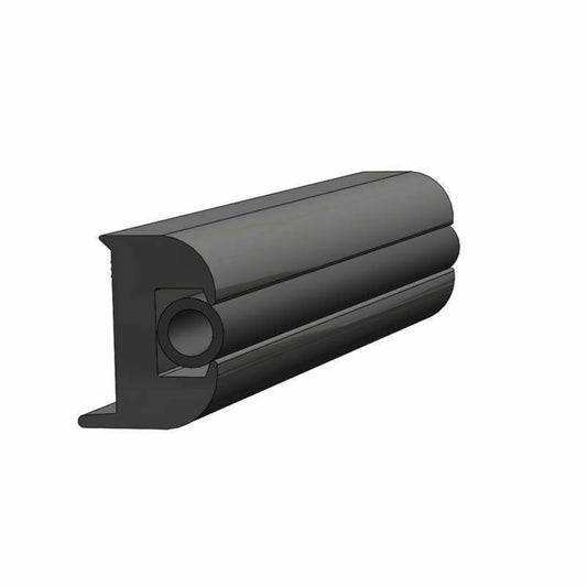 TACO Marine Flexible Rub Rail Kit 1-1/4" X 15/16" 50' Black w/ Black Insert - V11-3447BBK50-2