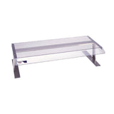 APW Wyott SG-31XPC Pass-Thru Hot Dog Grill Sneeze Guard with Metal Frame - AWSG31XPC