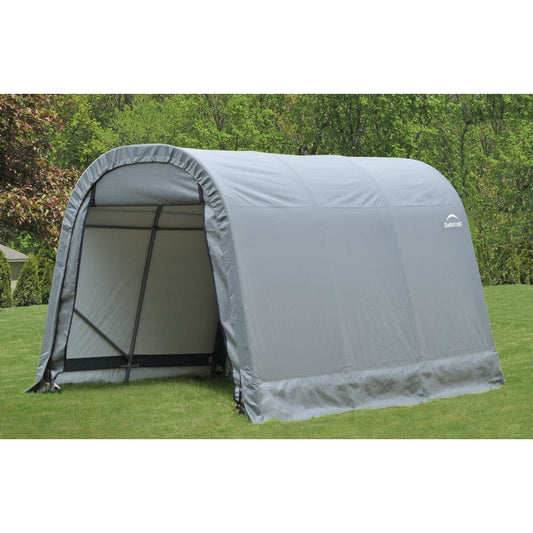 ShelterLogic | ShelterCoat 8 x 12 ft. Wind and Snow Rated Garage Round Gray STD  - 76813