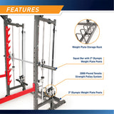 Marcy Pro Smith Machine Weight Bench Home Gym Total Body Workout Training System - 84825