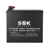 8 x SOK Battery 206Ah 12V LiFePO4 Deep Cycle Batteries | 8 x 2,636wH Lithium Solar Batteries | 1,648Ah / 21.08kWh