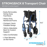 iDeal STRONGBACK 8 Transport Wheelchair - 1002