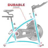 iDeal Sunny Health & Fitness Premium Magnetic Resistance Smart Indoor Cycling Bike with Quiet Belt Drive and Exclusive SunnyFit App Enhanced Bluetooth Connectivity