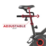 iDeal Sunny Health & Fitness Premium Magnetic Resistance Smart Indoor Cycling Bike with Quiet Belt Drive and Exclusive SunnyFit App Enhanced Bluetooth Connectivity