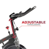 iDeal Sunny Health & Fitness Premium Magnetic Resistance Smart Indoor Cycling Bike with Quiet Belt Drive and Exclusive SunnyFit App Enhanced Bluetooth Connectivity