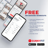 iDeal Sunny Health & Fitness Premium Magnetic Resistance Smart Indoor Cycling Bike with Quiet Belt Drive and Exclusive SunnyFit App Enhanced Bluetooth Connectivity