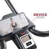 iDeal Sunny Health & Fitness Premium Magnetic Resistance Smart Indoor Cycling Bike with Quiet Belt Drive and Exclusive SunnyFit App Enhanced Bluetooth Connectivity