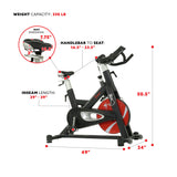 iDeal Sunny Health & Fitness Evolution Pro II Magnetic Indoor Cycle Exercise Bike - SF-B1986