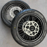 Surron Ultra Bee Supermoto Wheel Kit - 51200-YQ5A-Z04-51300-YQ5A-Z04