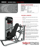 TKO Strength Dual Multi Press Cable Machine - 8800