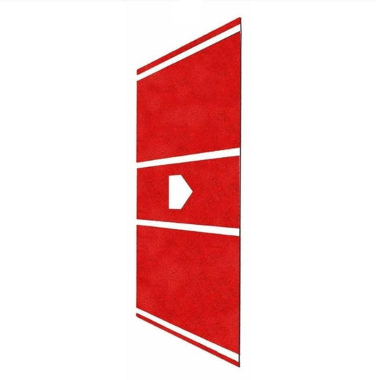 Trigon 6' x 12' Pro Turf Colored Home Plate Batting Mats - BTM612OR