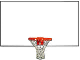 Trigon Sports Steel Rectangular White Backboard - BBSRW