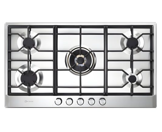Verona  -34% - 30" Designer Gas Cooktop - Brass Burners - SS - 5 Burners - VDGCT530FSS