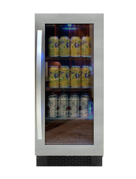 Vinotemp Designer Series 15-inch Beverage Cooler - VT-DS15BC-R