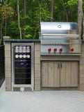 Vinotemp 15-Inch Outdoor Dual-Zone Wine & Beverage Cooler - VT-OUTDR15GD