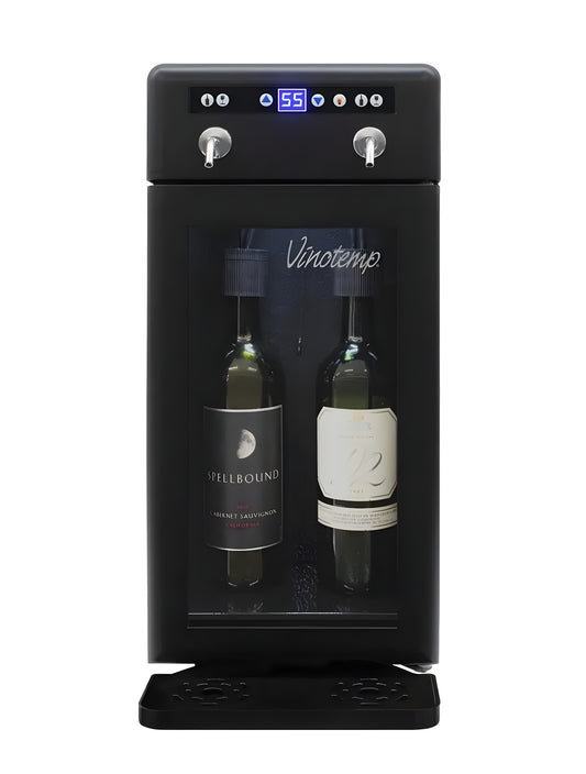 Vinotemp 2-Bottle Wine Dispenser (Black) - VT-WD002-BLK