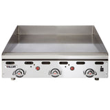 Vulcan MSA36 36" Natural Gas Griddle with Snap Action Thermostatic Control - 81,000 BTU - MSA36