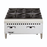 Vulcan VCRH24 Restaurant Series Liquid Propane 24” Countertop 4-Burner Gas Hot Plate - 100,000 BTU - VCRH24-1C LP