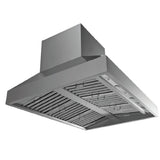 Proline Wall Mounted Range hood, Ducted, 2000 CFM, Thick 304 Stainless Steel - PLGW WC BBQ Ultra