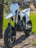 Warp9 Switch Stark Varg Black/Magnesium Supermoto Kit - 120/70ZR17