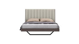 Whiteline Mods - Berlin Bed Queen BQ1754 - BQ1754-CNUT/LGRY