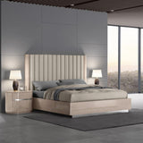 Whiteline Mods -  Waves Bed King BK1753 - BK1753-BEI/BEI