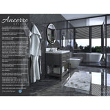 Ancerre Elizabeth Bathroom Vanity with Sink and Carrara White Marble Top Cabinet Set - VTS-ELIZABETH-36-W-CW - Backyard Provider
