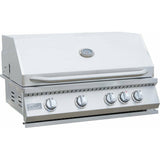 KoKoMo Aruba BBQ Island with Built In BBQ Grill Side Burner and Refrigerator - ARUBA