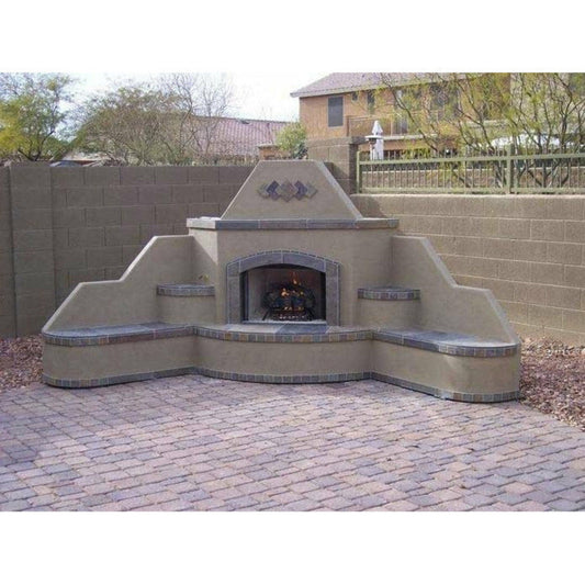 KOKOMO Santa Fe Outdoor Fireplace – Corner