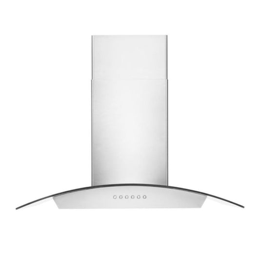 Alpine ZLINE Alpine Series Ducted Wall Mount Range Hood in Stainless Steel and Glass (ALP70WL) - ALP70WL-36