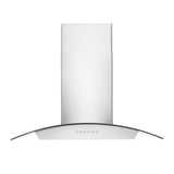 Alpine ZLINE Alpine Series Ducted Wall Mount Range Hood in Stainless Steel and Glass (ALP70WL) - ALP70WL-36