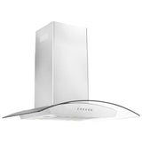 Alpine ZLINE Alpine Series Ducted Wall Mount Range Hood in Stainless Steel and Glass (ALP70WL) - ALP70WL-36